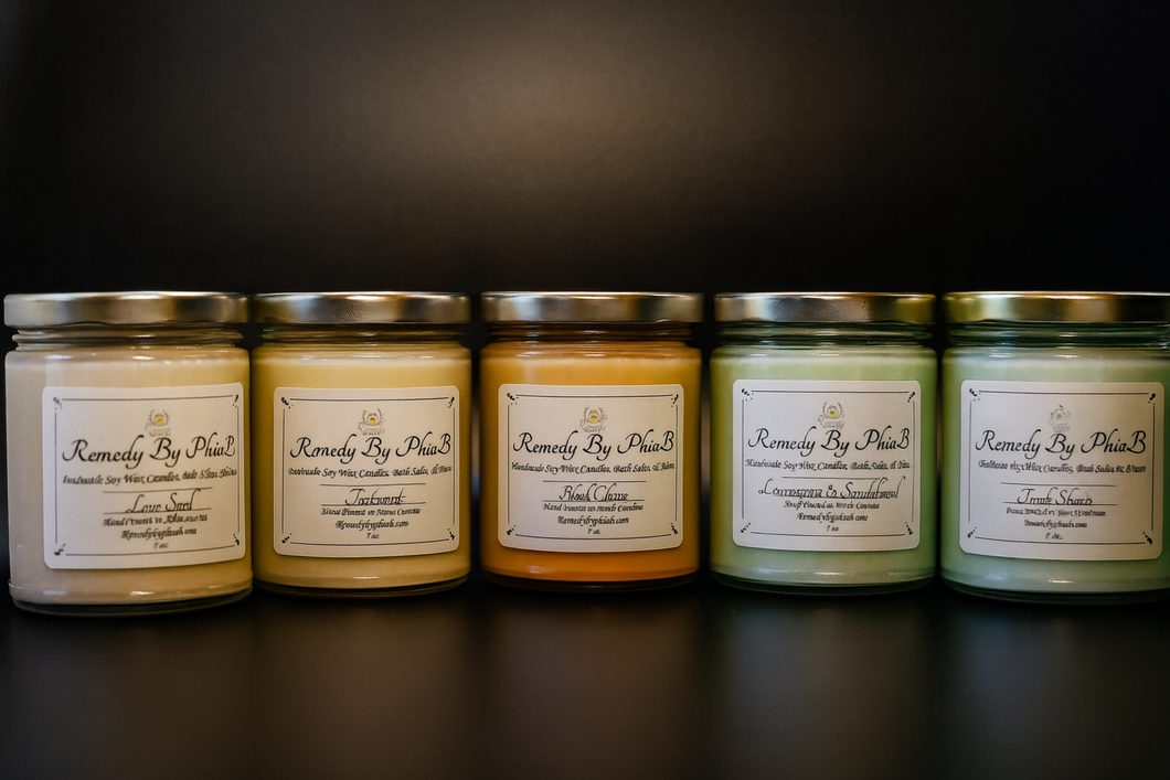 Remedy By Phia B Signature Candles.